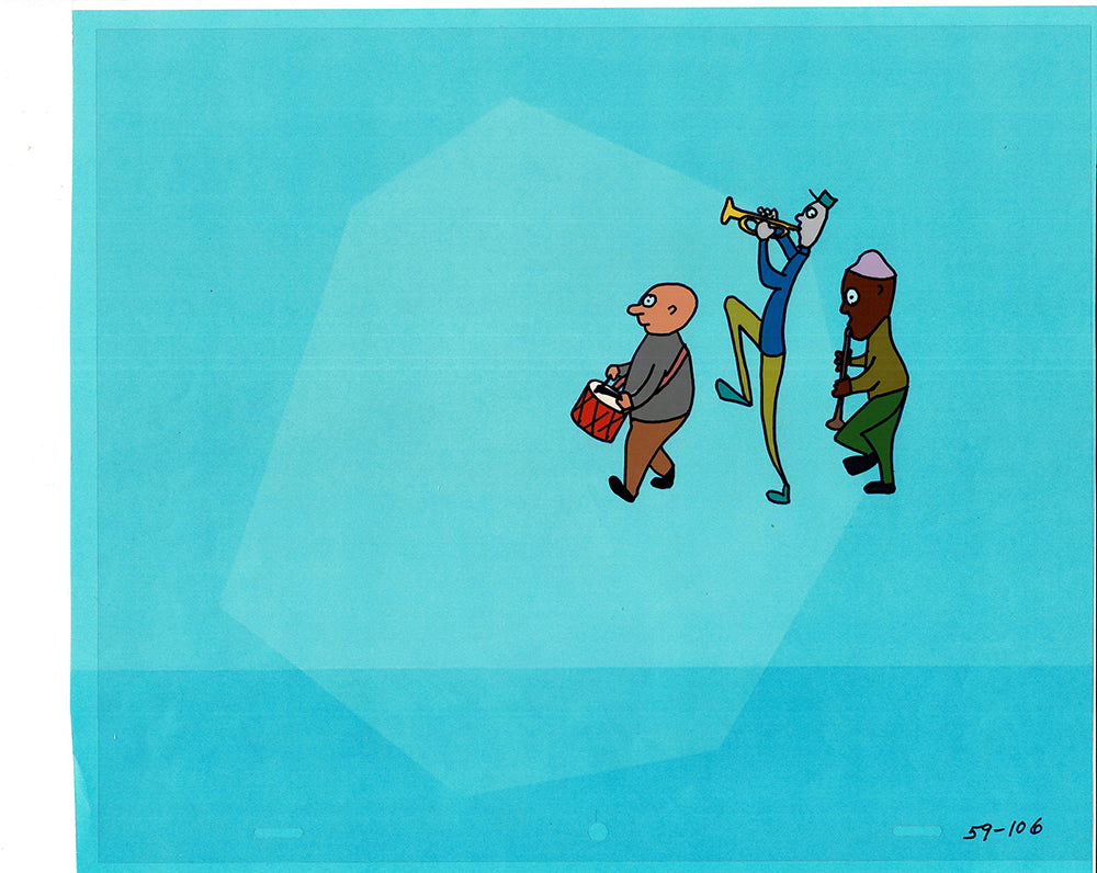 Sesame Street Cel and Drawing Detective Anticipation Production Cartoon Ivanick 1989 ES05