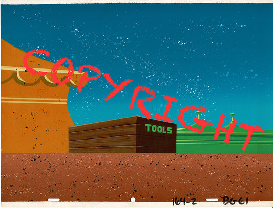 Casper and the Angels Hand-Painted Original Cartoon Background Hanna Barbera 1979 A-5