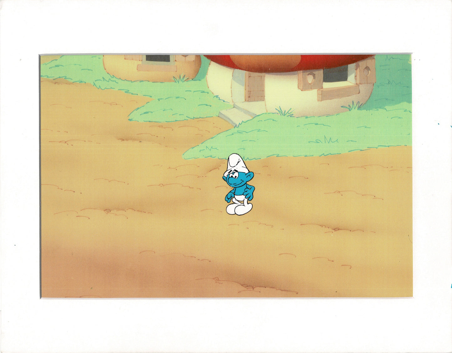 Smurfs Smurf Original Production Animation Cel Hanna Barbera 1980s m5