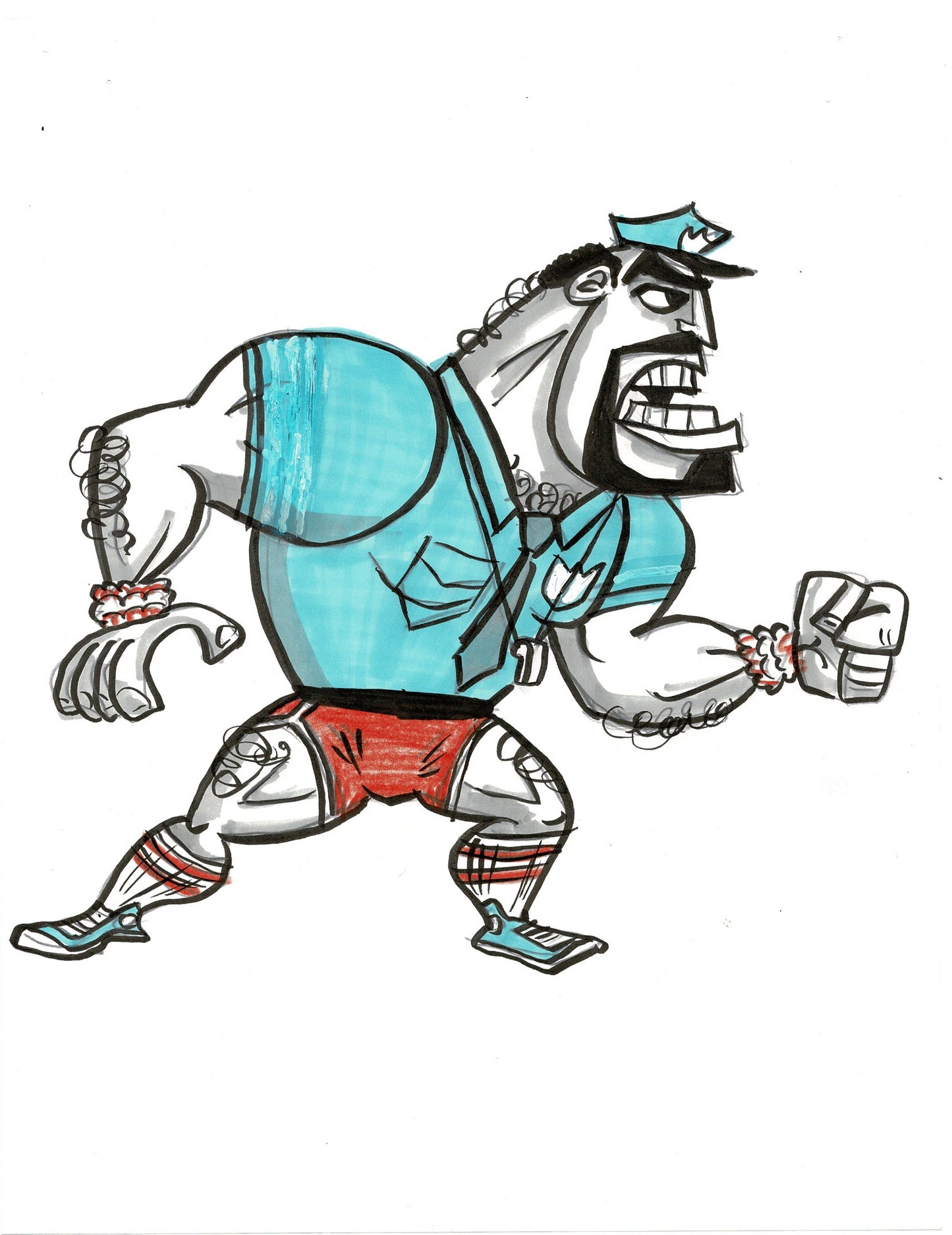 Cloudy with a Chance of Meatballs Production Character Drawing Earl 2009 1