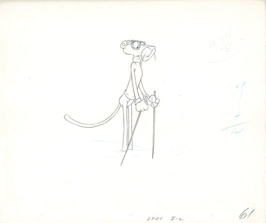 Pink Panther Olym-Pinks Production Cel Drawing 1980 DePatie Freleng 61