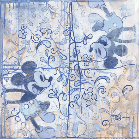 Mickey Mouse Walt Disney Fine Art Dom Corona Signed Limited Edition of 195 on Canvas "CeraMic Mouse"