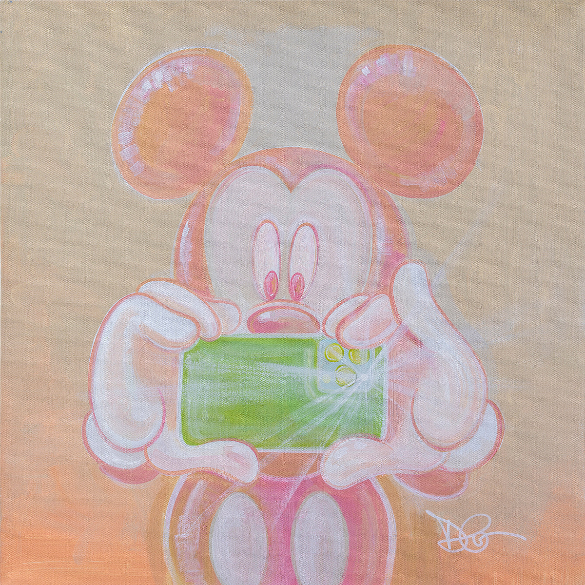 Mickey Mouse Disney Fine Art Dom Corona Signed Limited Edition of 95 on Canvas "Say Cheese"