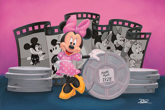 Minnie Mouse Disney Fine Art Ben Olson Signed Limited Edition of 25 Print on Canvas "Icons of Animation - Minnie"