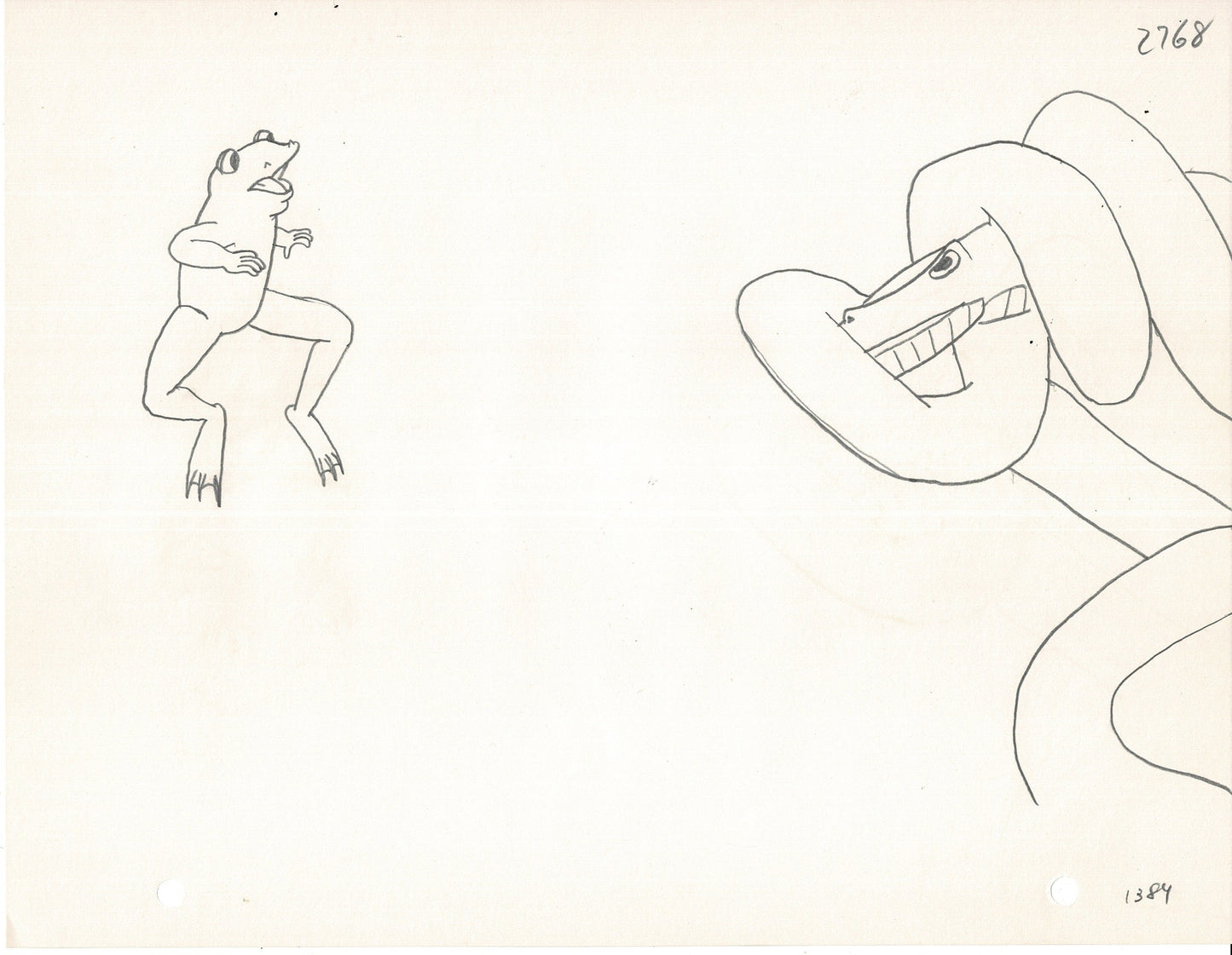 Little Froggy Production Animation Cel and Drawing DMI Ivanick 1970s/80s 68