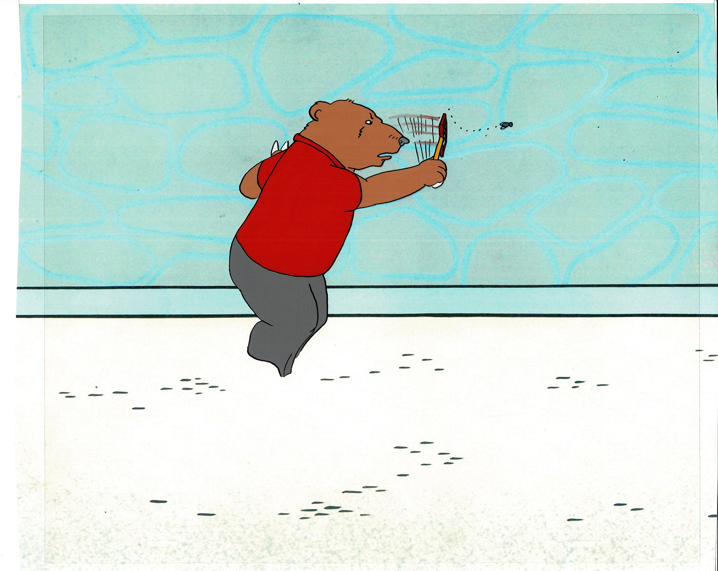 Bear and the Fly Cel and Drawing Production Animation Book by Paula Winter Cartoon by Daniel Ivanick 1985 B-06