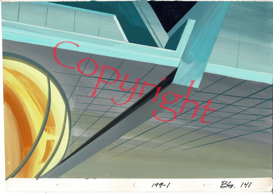 Superfriends Production Animation Background Hanna Barbera 1980 B-06