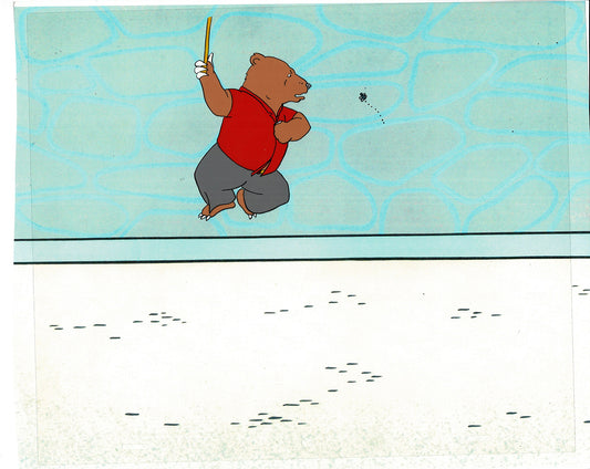 Bear and the Fly Cel and Drawing Production Animation Book by Paula Winter Cartoon by Daniel Ivanick 1985 C-06