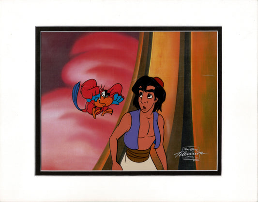 Aladdin IAGO Walt Disney Production Art Animation Cel and Drawings from 1994 Return of Jafar 6 C-A