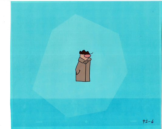 Sesame Street Cel and Drawing Detective The Heavyweight Production Cartoon Ivanick 1989 B-06