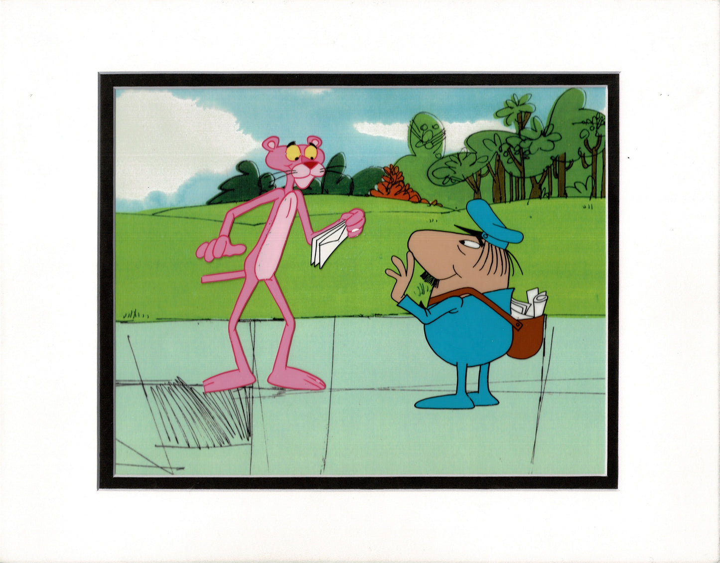 Pink Panther and The Little Man Production Cels and Drawing 1970's DePatie Freleng 2176-10