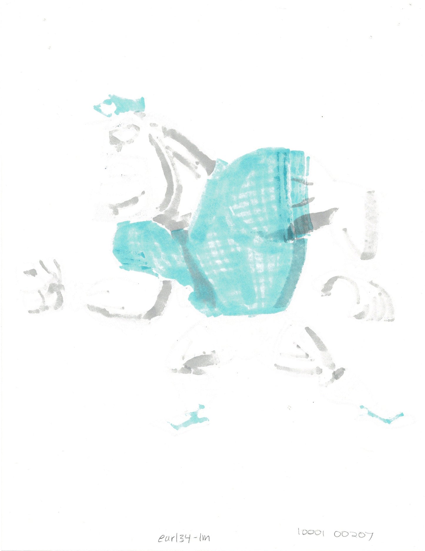 Cloudy with a Chance of Meatballs Production Character Drawing Earl 2009 1