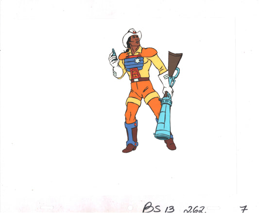 Bravestarr Animation Cartoon Production Cel Used Onscreen from Filmation 1987-8 A-7