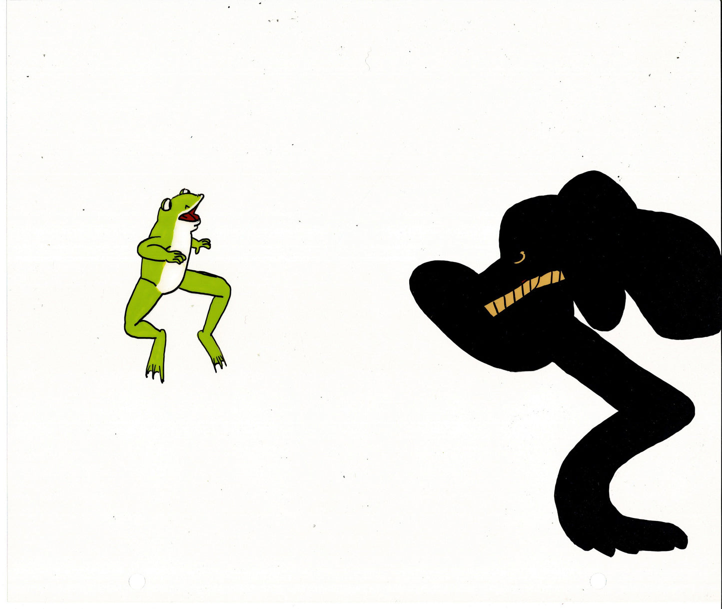 Little Froggy Production Animation Cel and Drawing DMI Ivanick 1970s/80s 70
