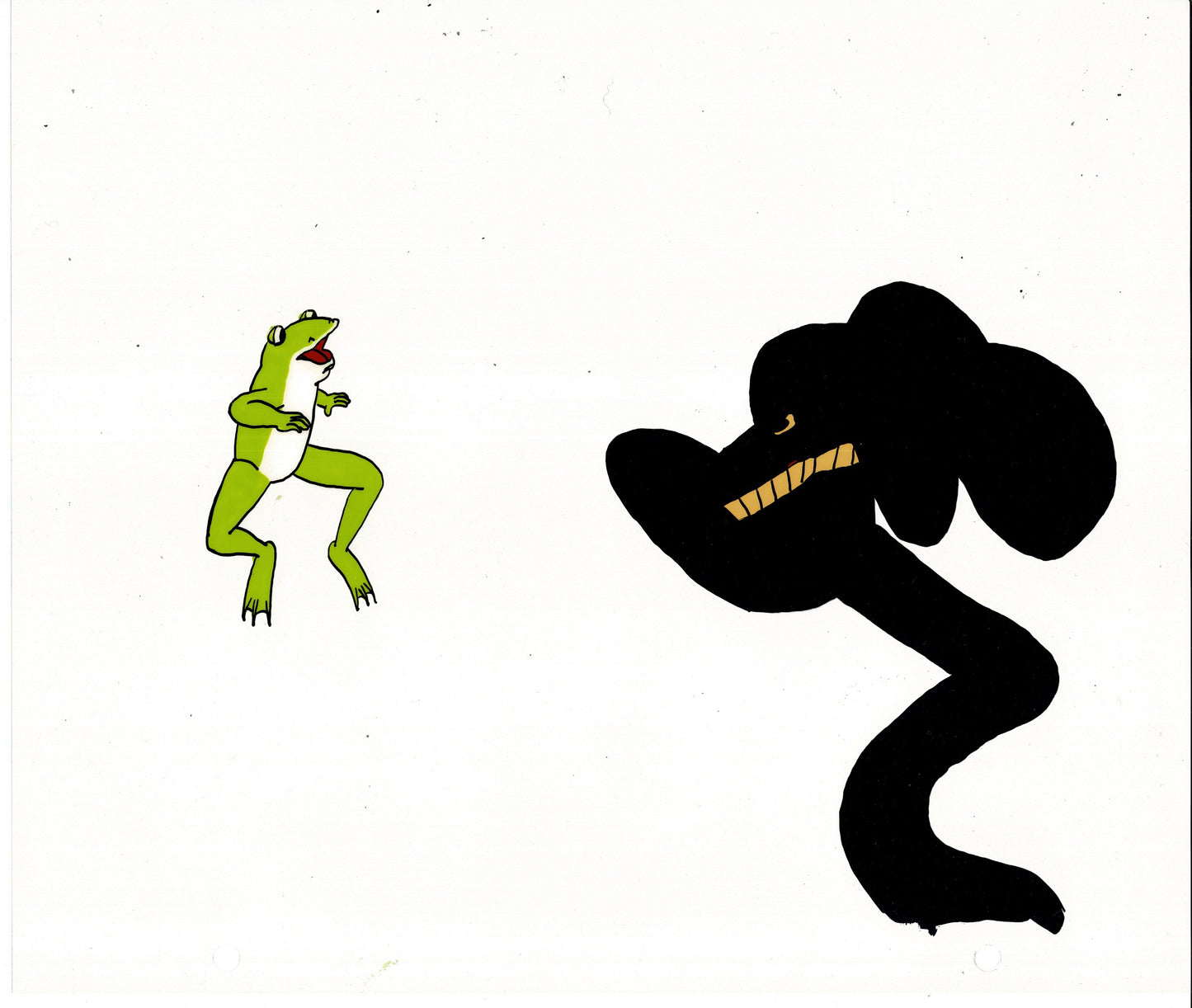 Little Froggy Production Animation Cel and Drawing DMI Ivanick 1970s/80s 74