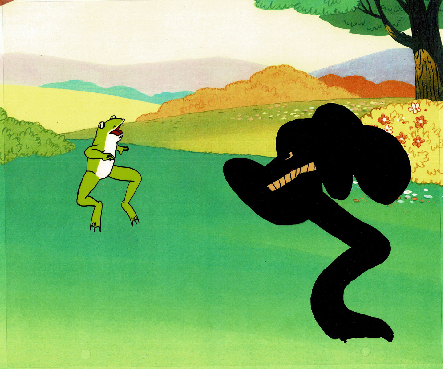 Little Froggy Production Animation Cel and Drawing DMI Ivanick 1970s/80s 74