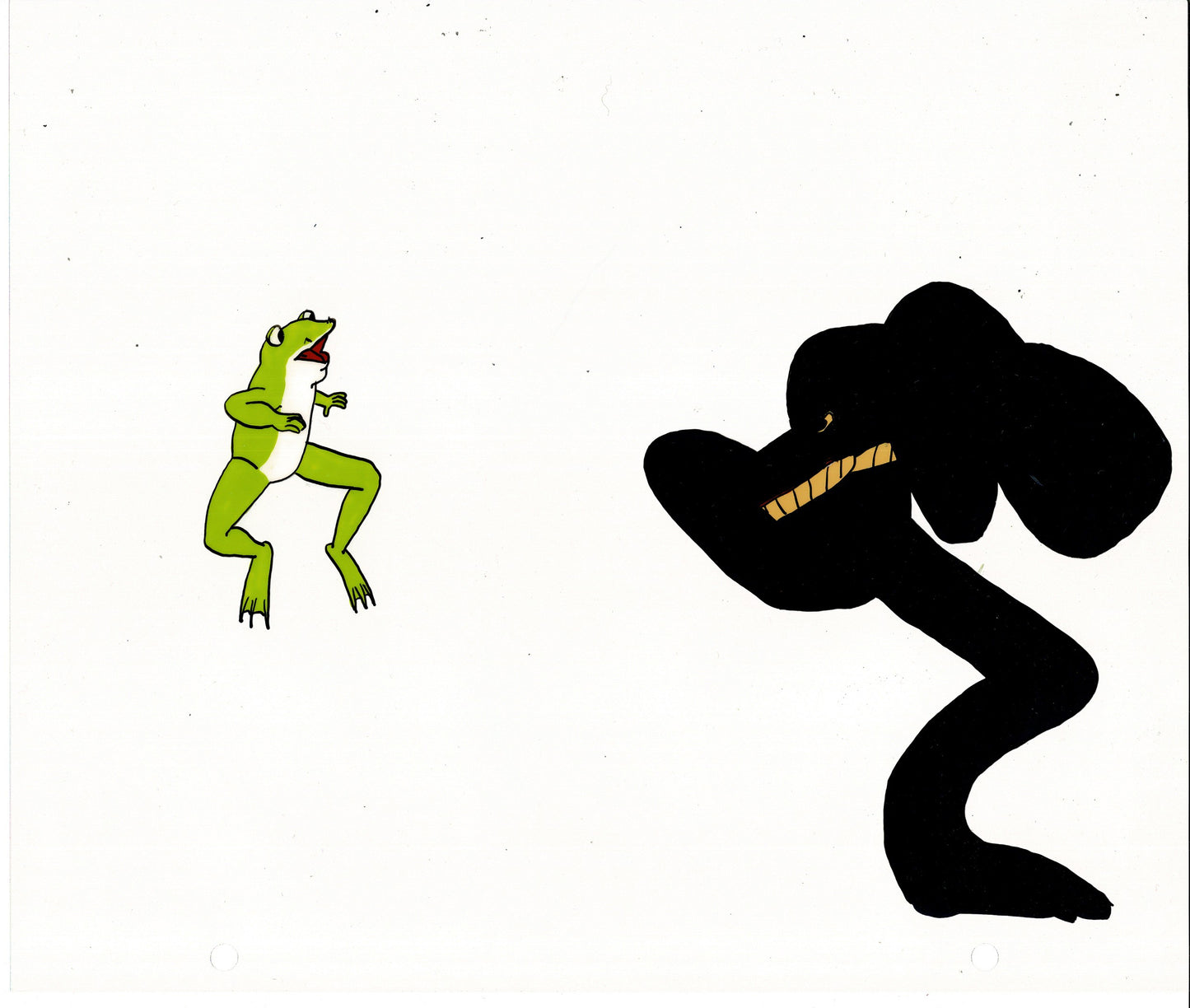 Little Froggy Production Animation Cel and Drawing DMI Ivanick 1970s/80s 76