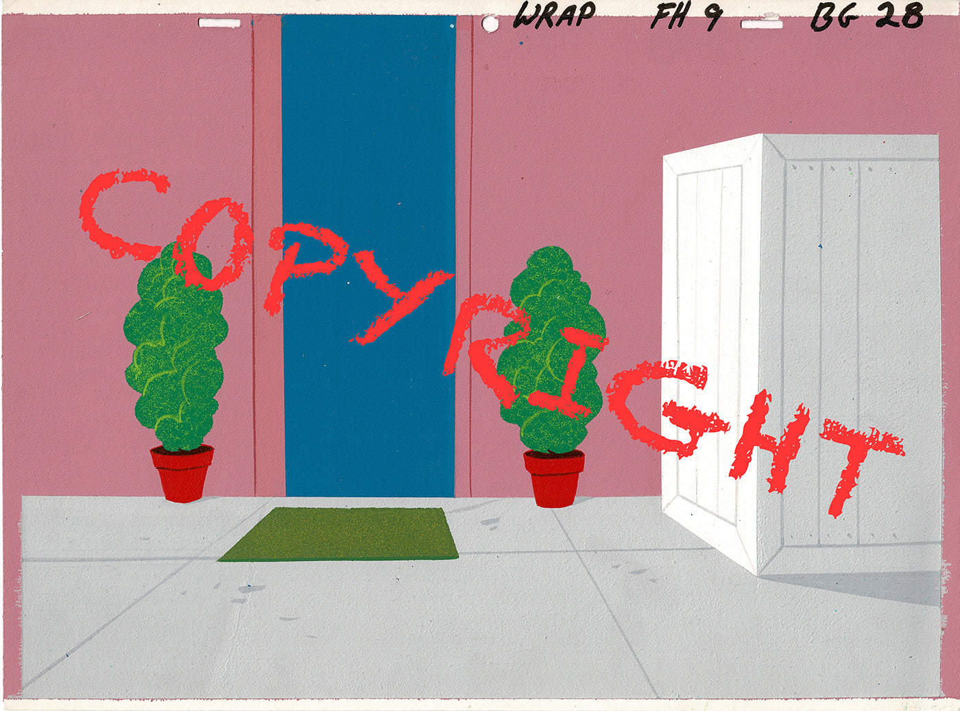 Archie Riverdale Hand-Painted Original Cartoon Background Filmation 1968-1978 A-7