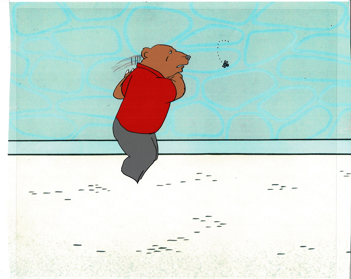 Bear and the Fly Cel and Drawing Production Animation Book by Paula Winter Cartoon by Daniel Ivanick 1985 B-07