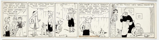 Cap Stubbs and Tippie Original Ink Daily Comic Strip Art Signed and Drawn by Edwina Dumm AM07