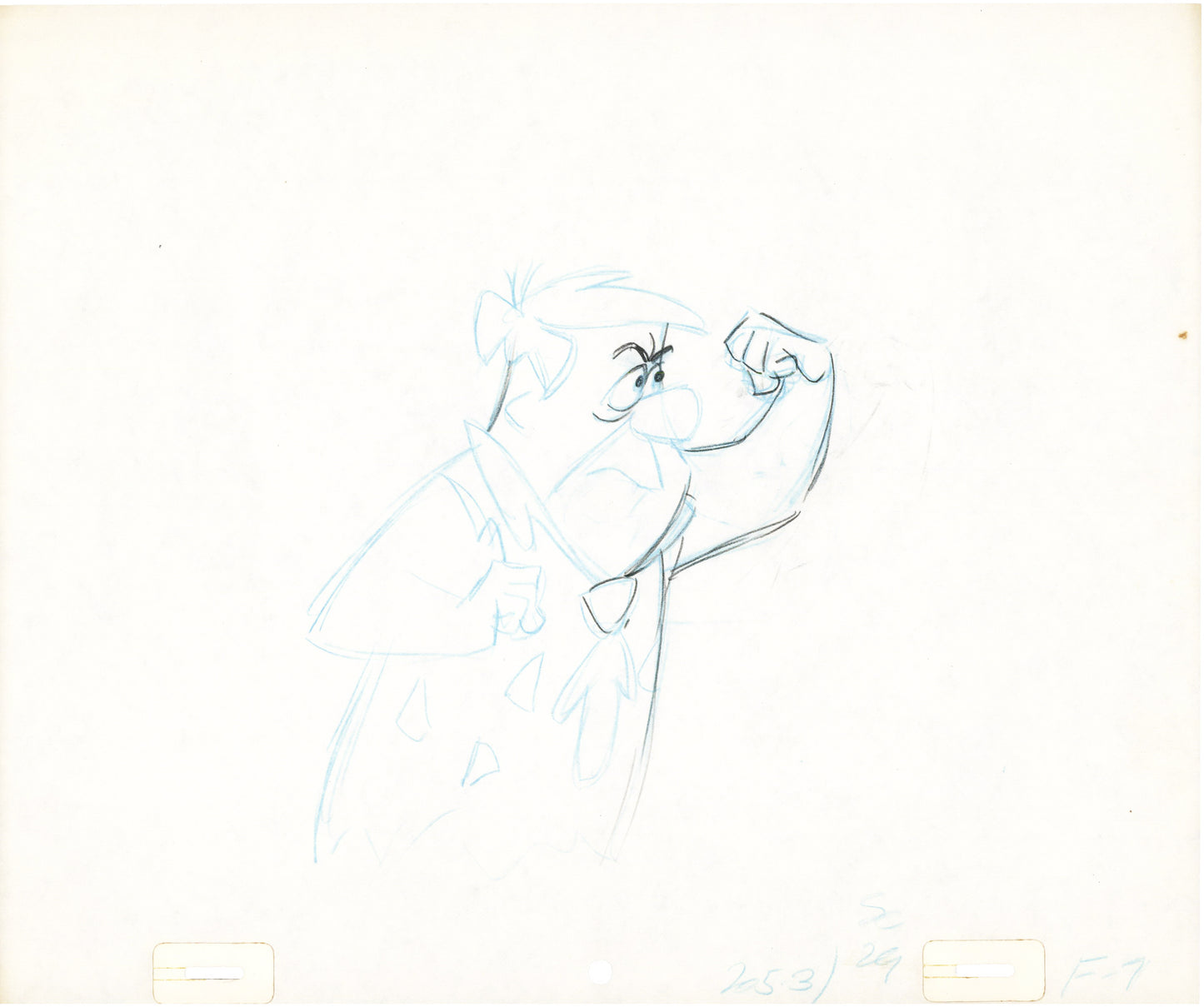 The Flintstones The Frankenstones Animation Art Cel Drawing from Hanna-Barbera 1980-1 B-7