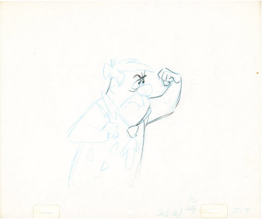 The Flintstones The Frankenstones Animation Art Cel Drawing from Hanna-Barbera 1980-1 B-7