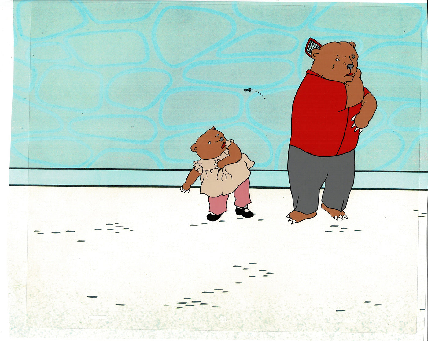 Bear and the Fly Cel and Drawing Production Animation Book by Paula Winter Cartoon by Daniel Ivanick 1985 C-07