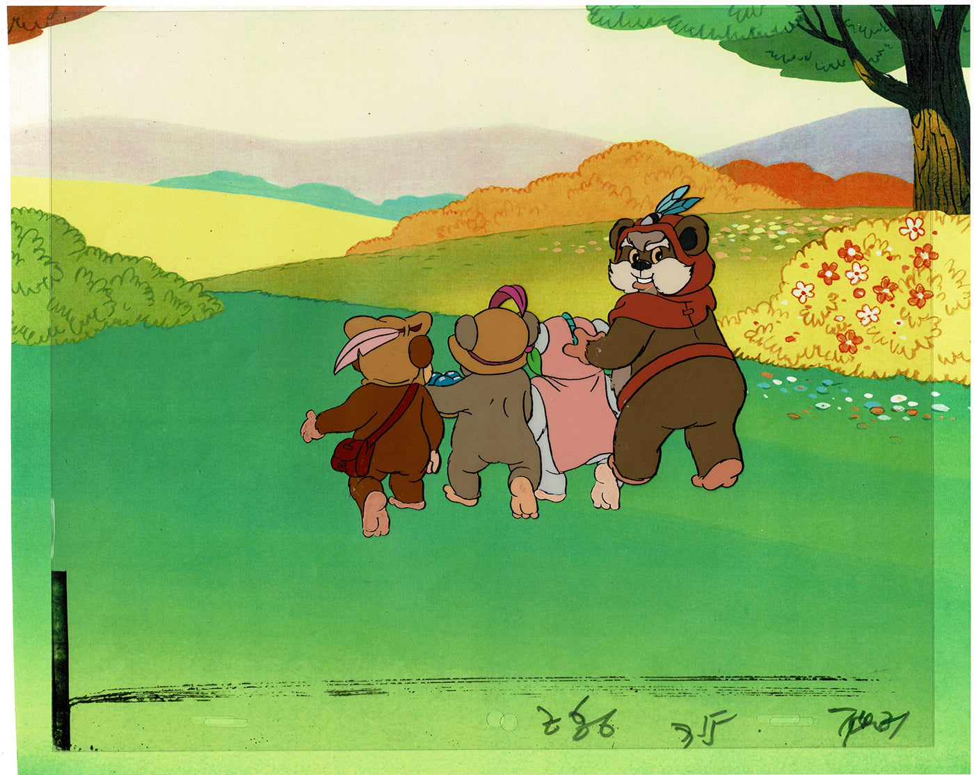 Star Wars: Ewoks Original Production Animation Cel (s) from Lucasfilm F-07