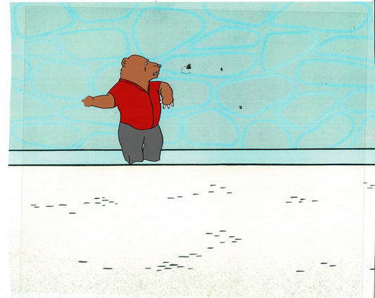Bear and the Fly Cel and Drawing Production Animation Book by Paula Winter Cartoon by Daniel Ivanick 1985 A-07