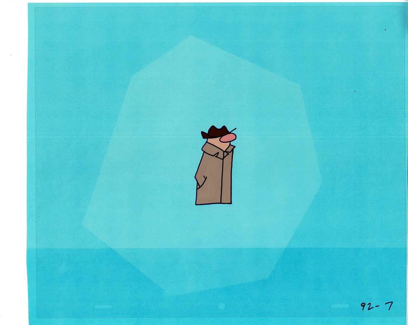 Sesame Street Cel and Drawing Detective The Heavyweight Production Cartoon Ivanick 1989 B-07