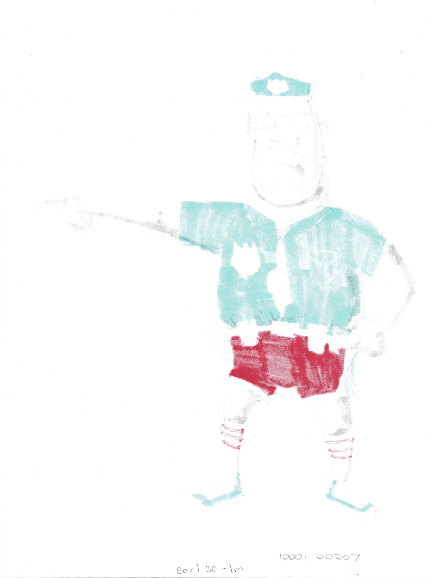 Cloudy with a Chance of Meatballs Production Character Drawing Earl 2009 5