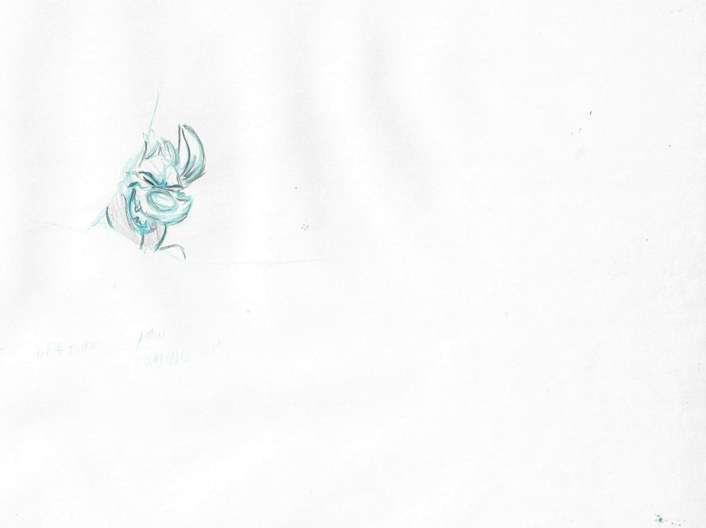 Oliver & Company 1988 DODGER Walt Disney Original Production Animation Drawing B81