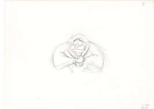 The Great Mouse Detective Fidget the Bat Walt Disney Production Animation Drawing 1986 A85