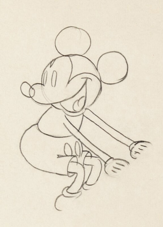 Mickey Mouse 1933 Original Production Animation Cel Drawing from Disney Puppy Love 891