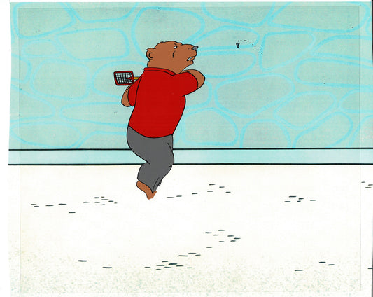 Bear and the Fly Cel and Drawing Production Animation Book by Paula Winter Cartoon by Daniel Ivanick 1985 B-08