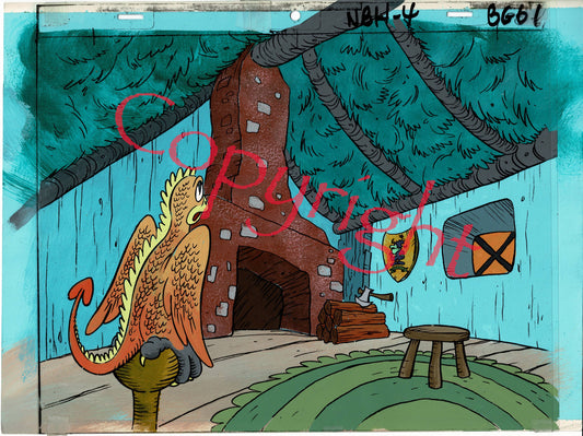 Broom Hilda Production Animation Background Fabulous Funnies from Filmation 1978 A-08