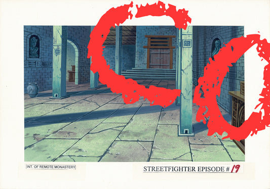 Street Fighter Hand Painted Background KEY Used to Make Cartoon Episode 1995-1997 Capcom A-8