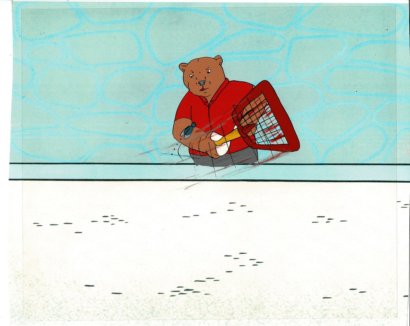 Bear and the Fly Cel and Drawing Production Animation Book by Paula Winter Cartoon by Daniel Ivanick 1985 C-08