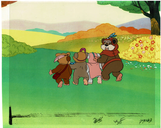 Star Wars: Ewoks Original Production Animation Cel (s) from Lucasfilm F-08