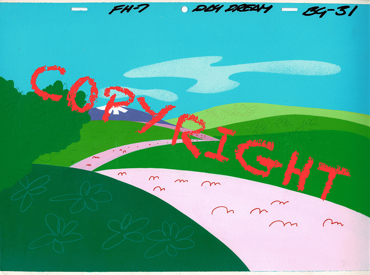 Archie Riverdale Hand-Painted Original Cartoon Background Filmation 1968-1978 A-8