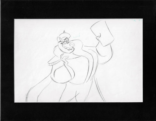 The Great Mouse Detective Ratigan Walt Disney Production Animation Drawing 1986 91