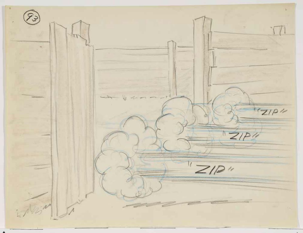 Popeye 1952 2 LOT Original Animation Production Storyboard from Famous Studios 923