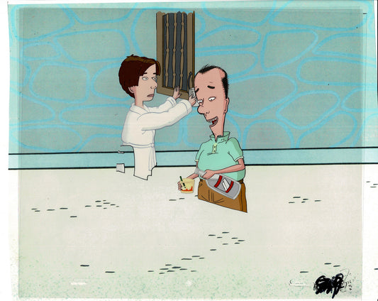 David Spade Production Cel and Drawing from Sammy Production TV Cartoon SNL Alum 2000 C-09