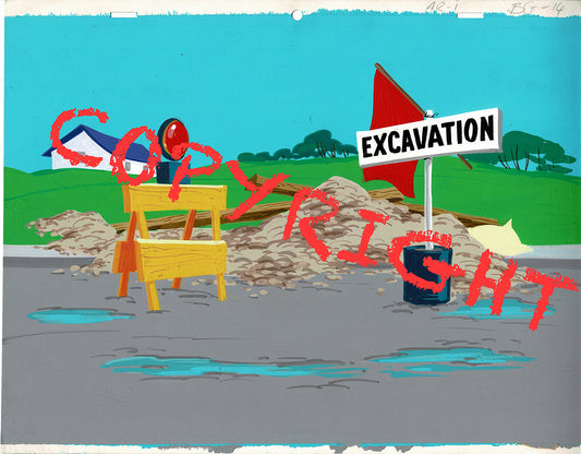 Archie Riverdale Hand-Painted Original Cartoon Background Filmation 1968-1978 A-9