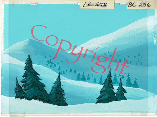 The Lone Ranger Animation Background Production from Filmation 1980-1982 A-09