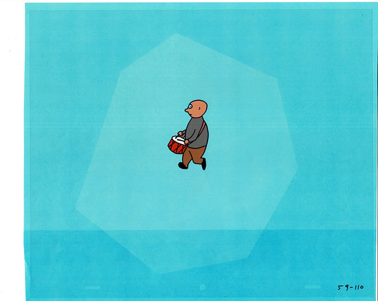 Sesame Street Cel and Drawing Detective Anticipation Production Cartoon Ivanick 1989 ES09