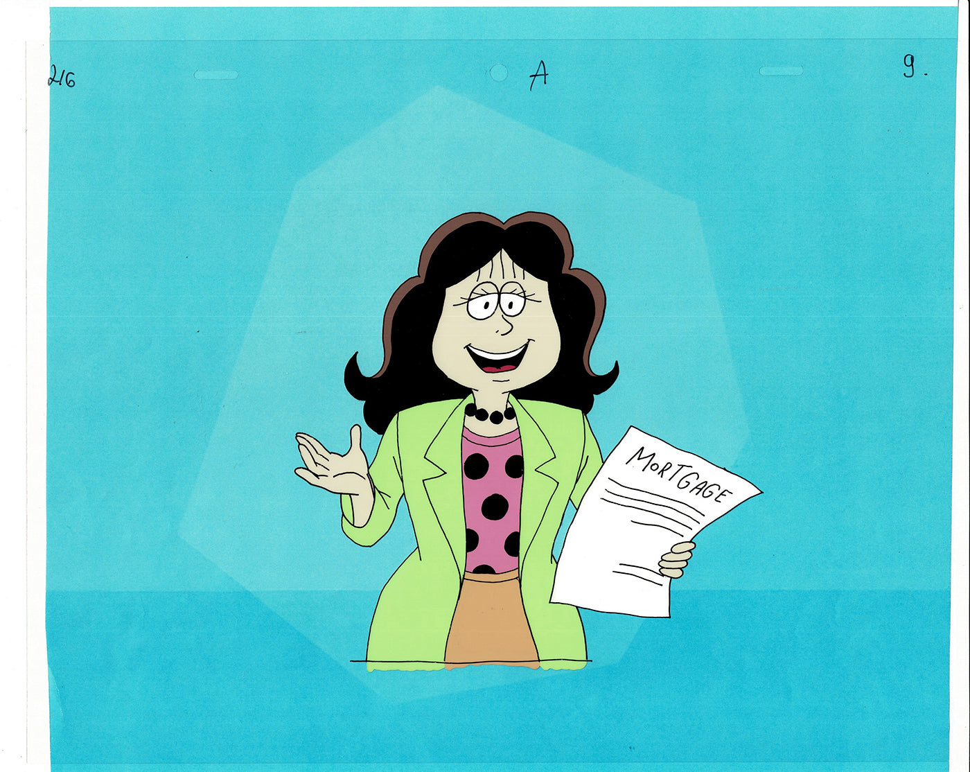 First Hawaiian Bank Commercial Production Animation Cel 2000s AB-9