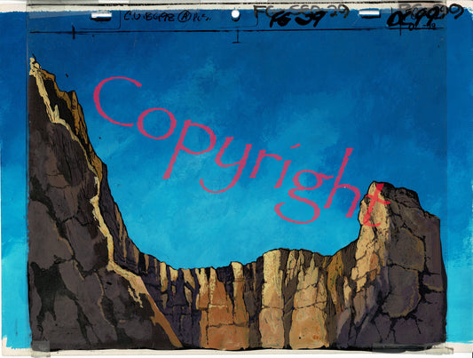 Flash Gordon Background Art Filmation Original Production Animation Art 1979-1982 A-09