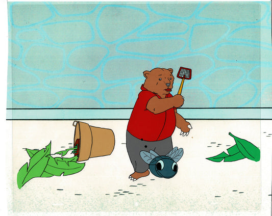 Bear and the Fly Cel and Drawing Production Animation Book by Paula Winter Cartoon by Daniel Ivanick 1985 C-09