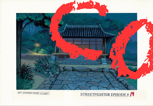 Street Fighter Hand Painted Background KEY Used to Make Cartoon Episode 1995-1997 Capcom A-9